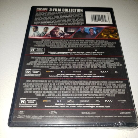 NWT Escape Plan Escape Plan 2: Hades Escape Plan: The Extractors DVD SEALED - Picture 3 of 3